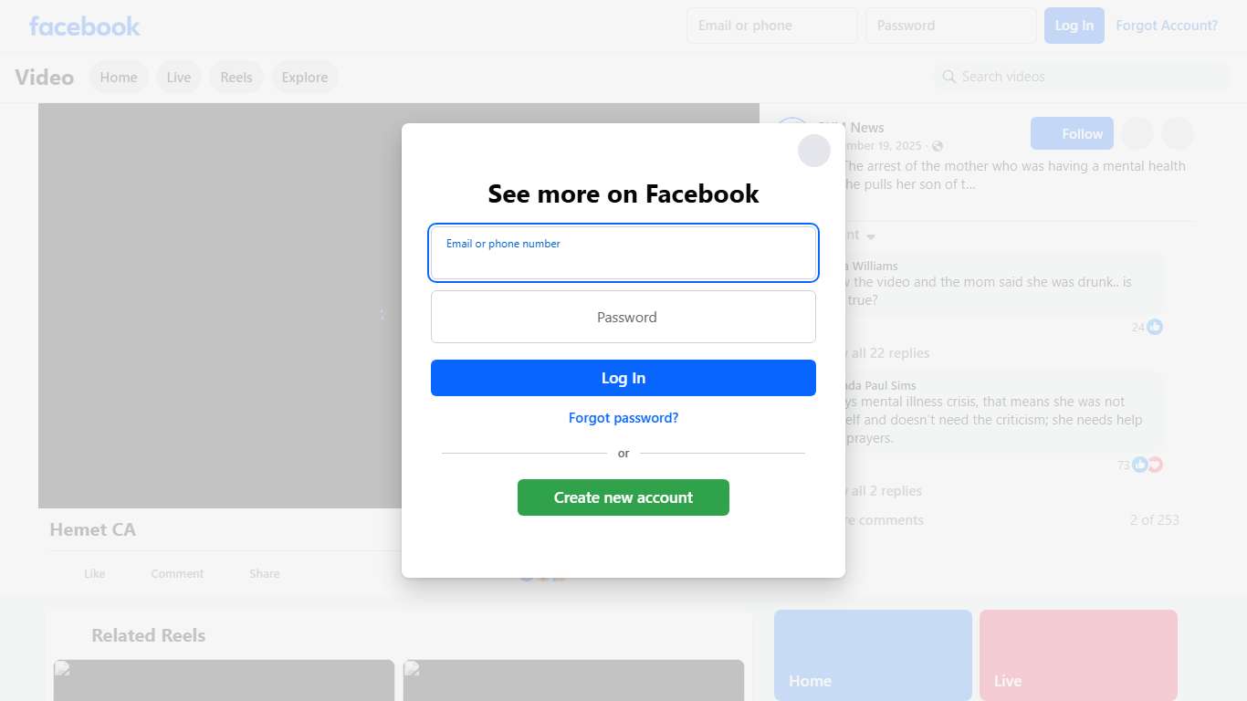 Hemet CA-The arrest of the mother who was having a mental health crisis in so she pulls her son of the car and drops him to the ground and walked away this is her arrest BYM News Facebook